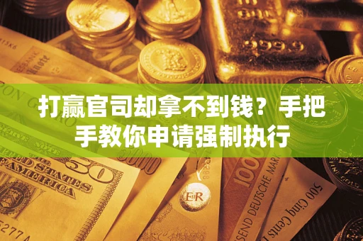 济南打赢官司却拿不到钱？手把手教你申请强制执行