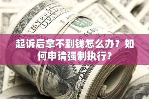 济南起诉后拿不到钱怎么办？如何申请强制执行？