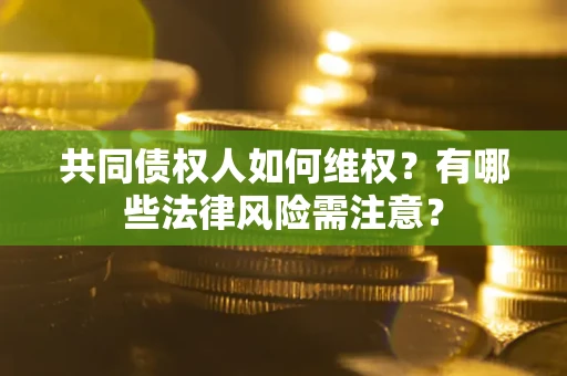 济南共同债权人如何维权？有哪些法律风险需注意？