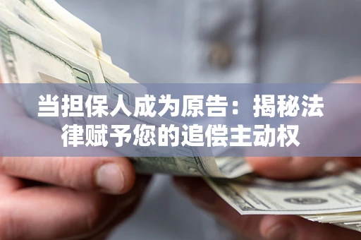 济南当担保人成为原告：揭秘法律赋予您的追偿主动权