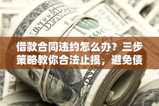 济南借款合同违约怎么办？三步策略教你合法止损，避免债务危机升级